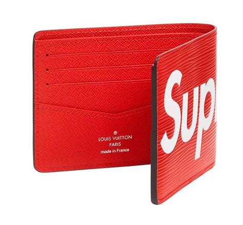 portefeuille supreme louis vuitton rouge|Louis Vuitton supreme red.